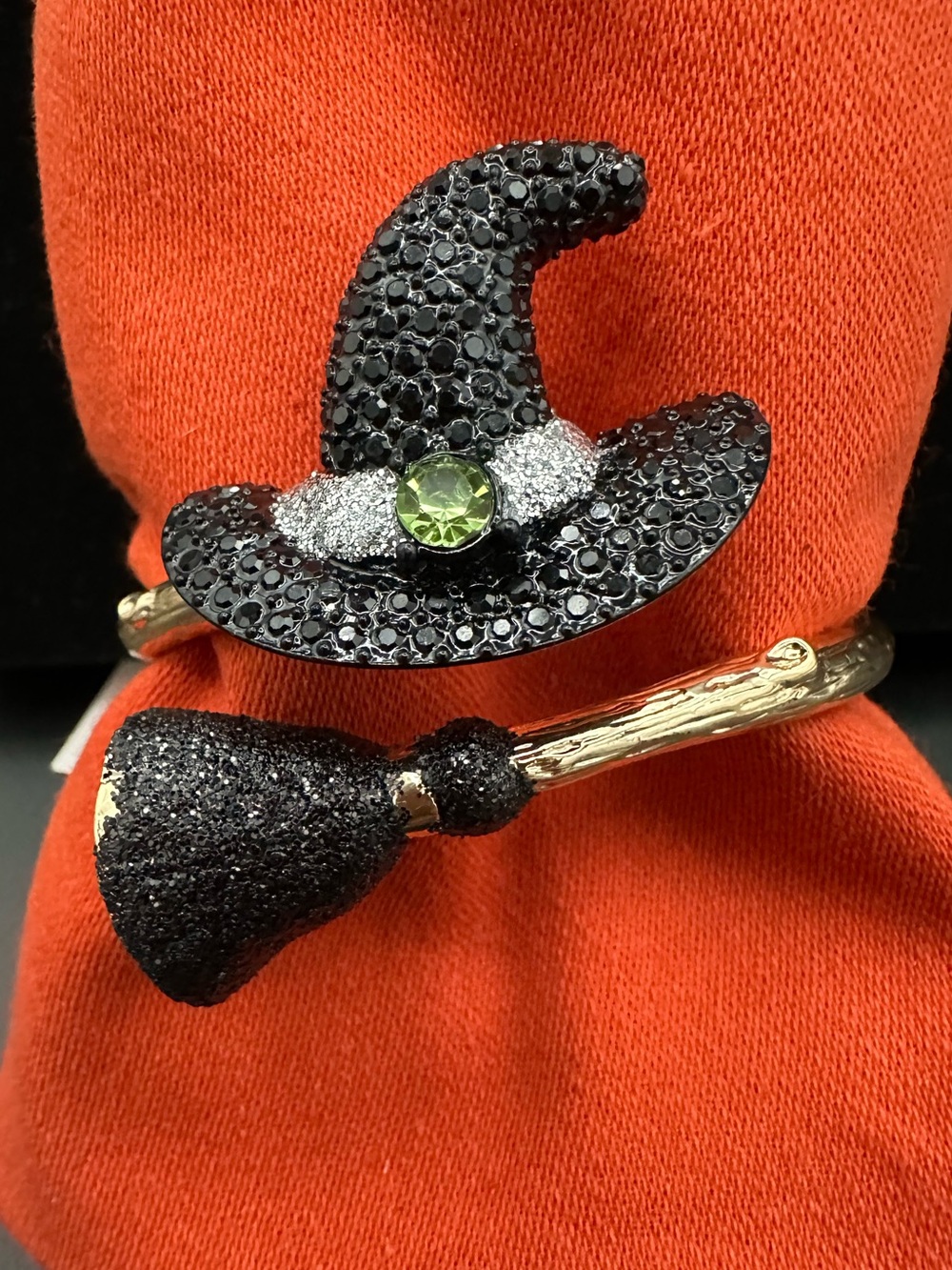 Betsey Johnson Halloween Charm Rhinestone Necklace & Matching Bracelet - Picture 3 of 11